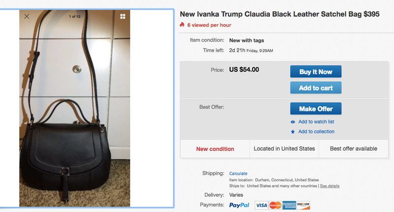 Illustration for article titled Ivanka Trump’s fashion line hits eBay and bargain bins